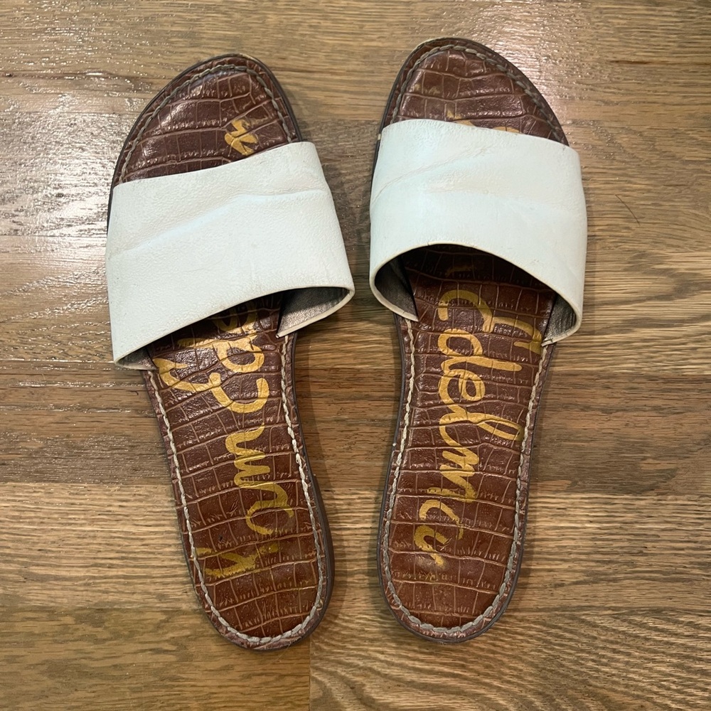 Sam Edelman white sandals🤍